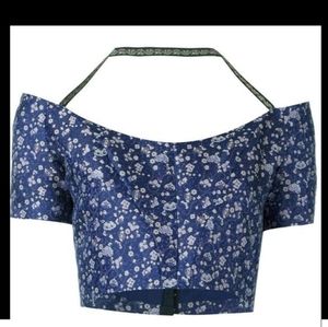 NWT Etro Italy Floral Crop Top IT40 US 4